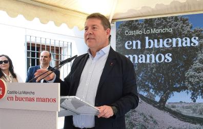 El presidente de Castilla-La Mancha y candidato a la reelección, Emiliano García-Page