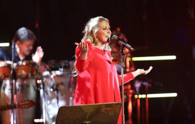 Niña Pastori, en concierto en Baluarte en el marco del 'Flamenco On Fire' en 2021