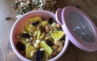 Esta recetas de cuscús es una de las tres recetas para llevar en táper.