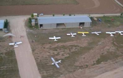 Vista aérea del Club de Vuelo Agua Salada de Tudela
