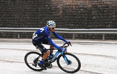 El navarro Óscar Rodríguez, en la última edición del Tour de los Alpes.