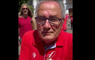 El presidente de Osasuna habla para Diario de Navarra en la Fan Zone de Sevilla