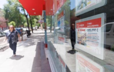 Una agencia inmobiliaria, en Madrid