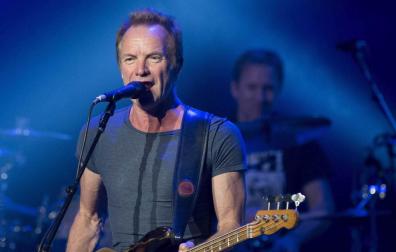 Sting, durante un concierto en Madrid