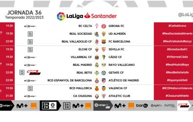 Partidos de la jornada 36