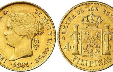 Monedas del reinado de Isabel II acuñadas en Filipinas