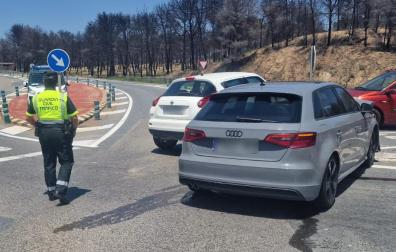 Imagen de los dos vehículos implicados en el choque en Valtierra