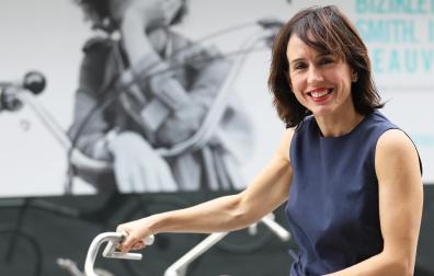 Aficionada al ‘running’, Ana Goyen reconoce que es una forofa de Osasuna, algo que ha heredado de su padre