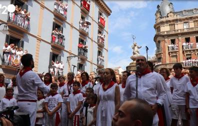 Vídeo de la jota a San Fermín en la plazuela del Consejo