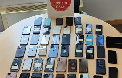 Móviles recuperados por la Policía Foral estos Sanfermines