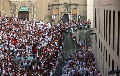 Cuesta de Santo Domingo, tercer encierro.