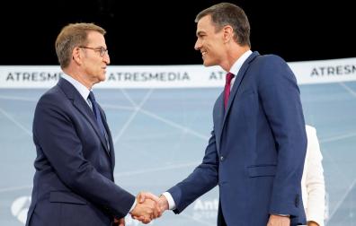 Alberto Nuñez Feijóo y Pedro Sánchez