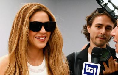 Shakira, entrevistada durante un desfile de moda en París el pasado 6 de jlio