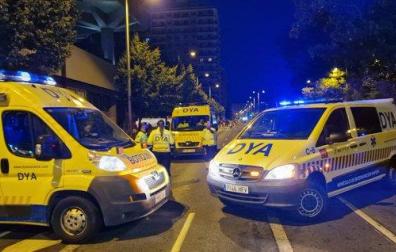 Voluntarios de la DYA intervinieron en la reanimación, junto a bomberos, Policía Municipal y Policía foral y personal sanitario fuera de servicio