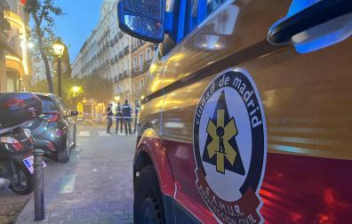 Imagen de archivo de un camión de Emergencias de Madrid