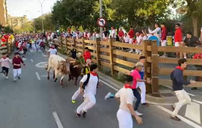 Vídeo del segundo encierro de las fiestas de Tudela 2023