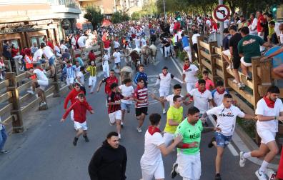 Imagen del sexto y último encierro de las fiestas de Tudela 2023
