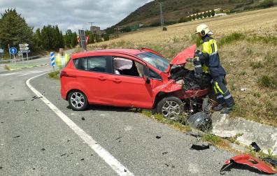 Accidente de tráfico en Sarasa