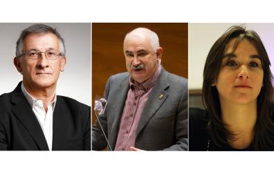 De izda. a dcha., Félix Taberna, José Mª Aierdi y Begoña Alfaro