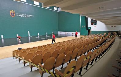 Interior del frontón Labrit