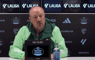 Rafa Benítez durante la rueda de prensa previa al duelo contra Osasuna