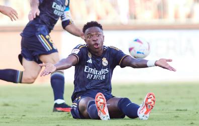 Vinicius Junior, en el partido Almería-Real Madrid