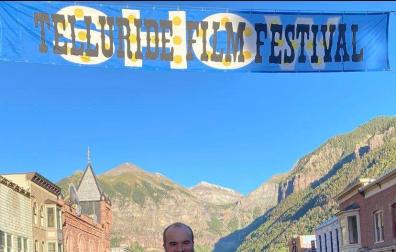 Oskar Alegria en el festival de Telluride, Colorado.