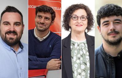 Carlos Mena, Ibai Crespo, Isabel Aranburu y Miguel Garrido, nuevos parlamentarios de PSN, Geroa Bai y Contigo tras correr las listas