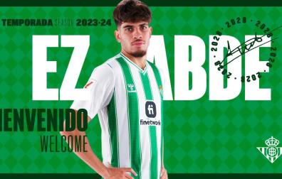 Anuncio de Abde como nuevo futbolista del Real Betis