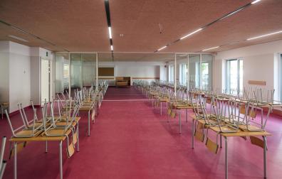 Fotos de la visita de las autoridades al nuevo colegio público Paderborn-Lezkairu de Pamplona.