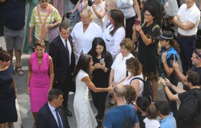 Imagen de la visita de los Reyes Felipe y Letizia a Pamplona con motivo del 600 aniversario del Privilegio de la Unión.