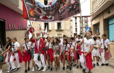 Lanzamiento del cohete de las fiestas 2023 en Alsasua