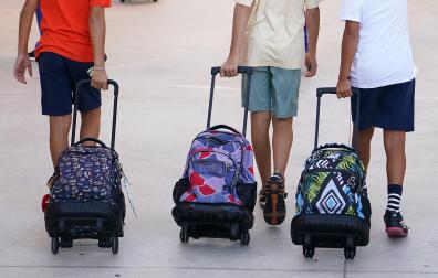 Escolares acceden a un colegio malagueño este pasado mes de septiembre, con motivo del inicio de curso