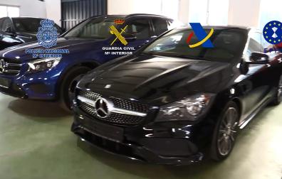 Algunos de los coches de alta gama que se han incautado