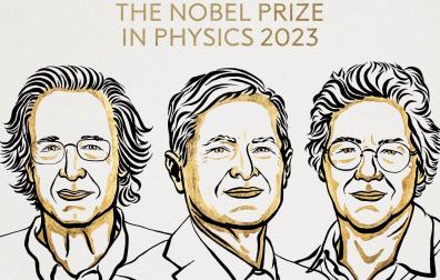 Pierre Agostini, Ferenc Krausz y Anne L'Huillier, premio Nobel de Física 2023