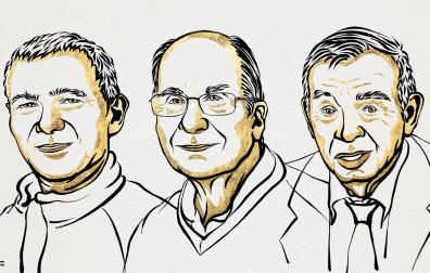 Ilustración de los ganadores del Nobel de Química