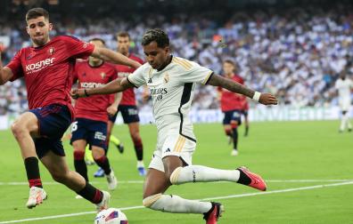 Jugadas del encuentro de la Jornada 9 de LaLiga EA Sports entre rojillos y merengues disputado en el Santiago Bernabéu