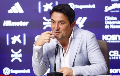 El director deportivo de Osasuna, Braulio Vázquez
