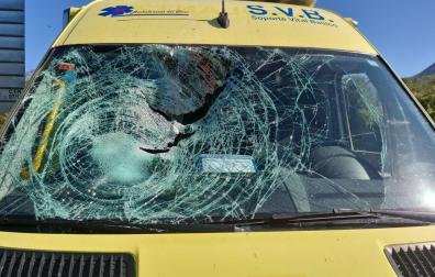 Ocurrió el jueves a mediodía en la Autovía de la Barranca a la altura de Urdiain