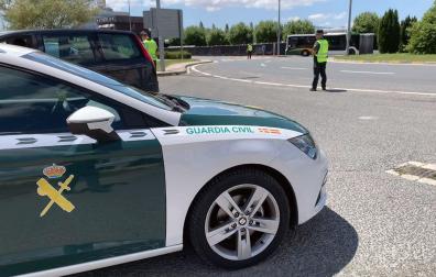 Un vehículo de la Guardia Civil