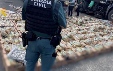 Cajas de lechuga en las que estaba oculta la droga