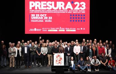 Foto familiar de la clausura del la Feria Presura 2023 celebrada en Pam`plona