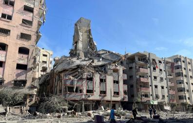 Edificios destruidos en Gaza