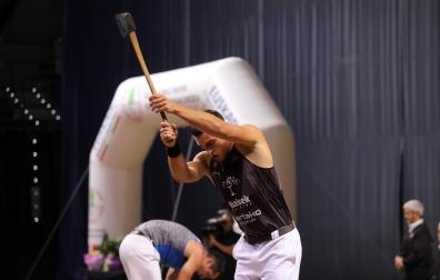 Fotos del campeonato de Aizkora en el Navarra Arena.