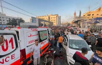 Según el Ministerio de Asuntos Exteriores de la Autoridad Palestina, ya son tres los hospitales de la Franja de Gaza atacados por el Ejército israelí