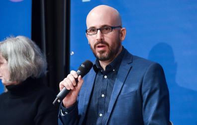 Nacho Álvarez, en un acto en enero