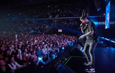 Fotos del concierto de Melendi en el Navarra Arena. /