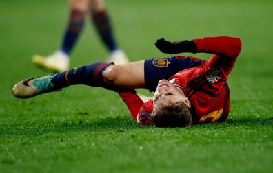 Gavi cae lesionado frente a Georgia