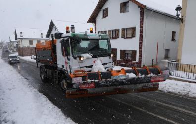 Nieve, este 6 de enero, en Navarra.