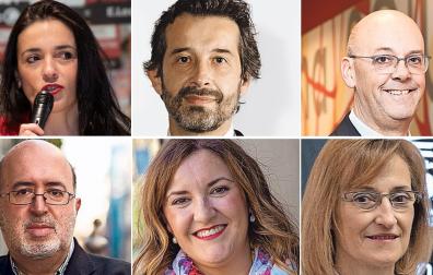 Elena Buldón, Alfredo Hernanz, José Antonio Yela, Carlos Albillo, María Jesús Alonso e Inma Elcano